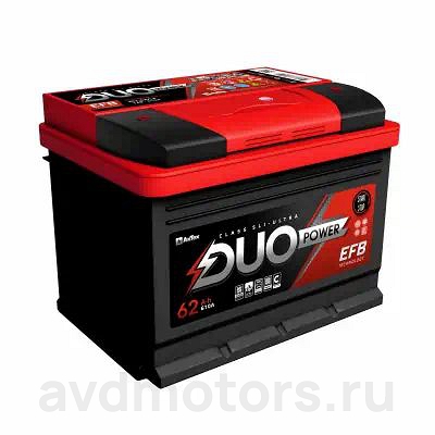 DUOPEFB623RN — Аккумулятор 62 DUO POWER